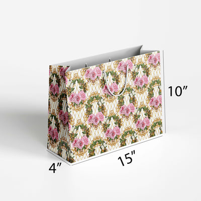 Rose Pattern on Cream Background