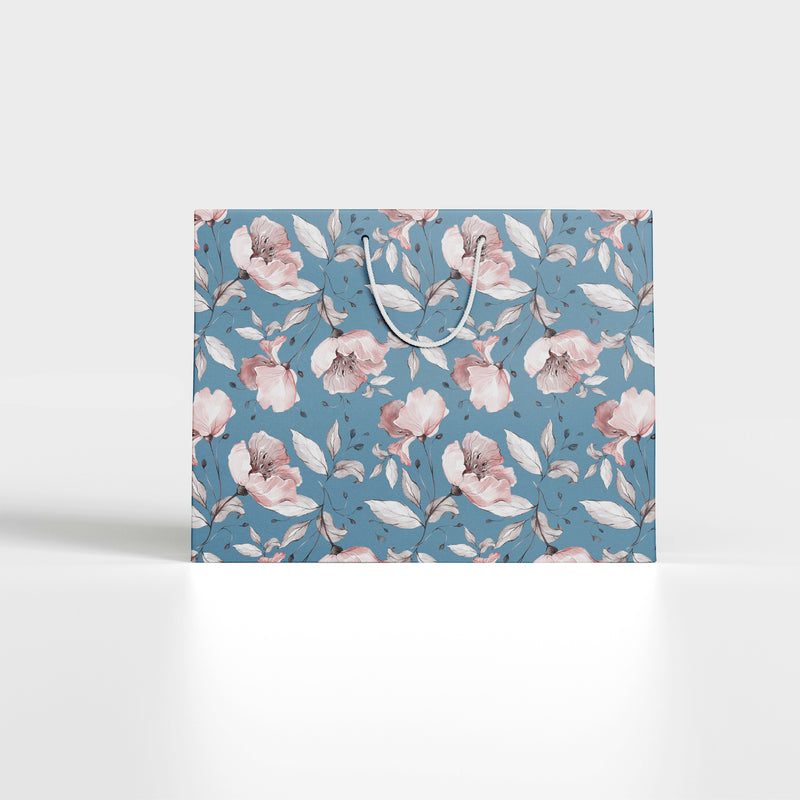 Soft Pink Blooms Paper Bag