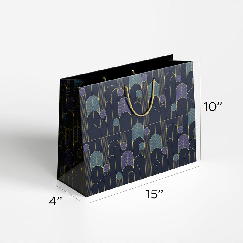 Geometric Art Deco Paper Bag