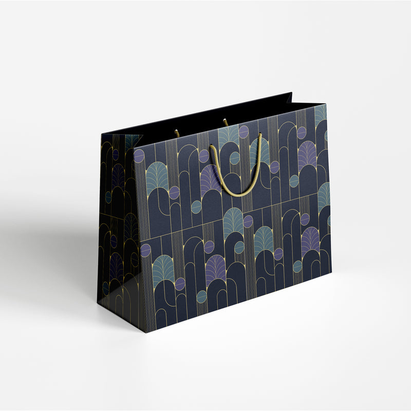 Geometric Art Deco Paper Bag