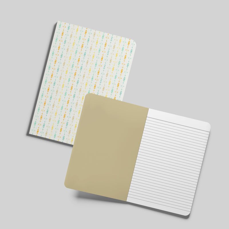 Colourful Ivory Ruled Notebook