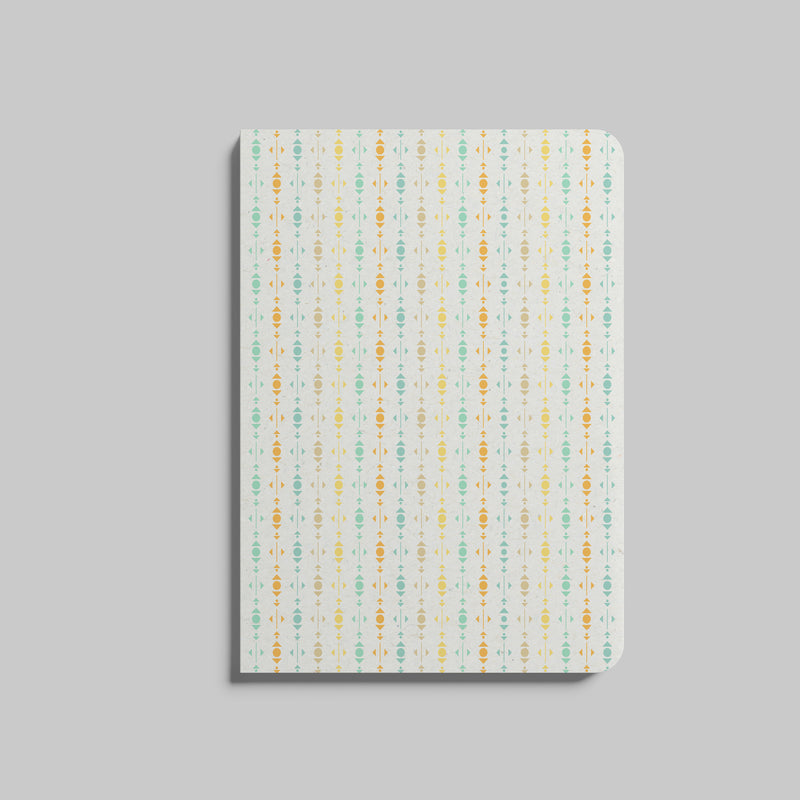 Colourful Ivory Ruled Notebook