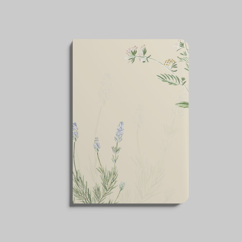 Ivory Floral Dot Notebook