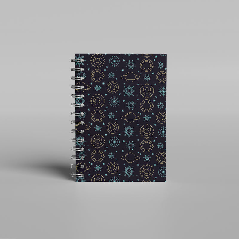 Black Solar  Dot Notebook