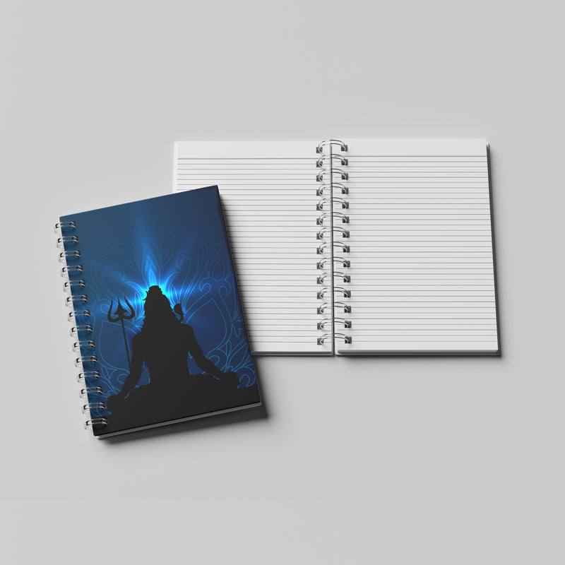 Silhouette Har Har Mahadev Ruled Notebook