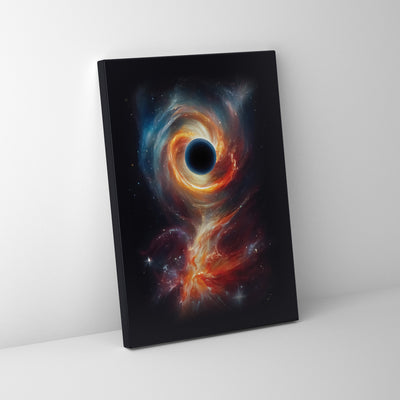 Explore the Universe: Galaxy Black Hole Canvas Print for Cosmic Vibes!