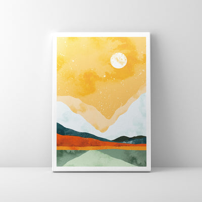 Enhance Your Spaces: Discover the Charm of a Set of 3 Boho Landscape Abstract Art Canvas Prints