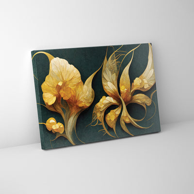 Elevate Your Space: Experience Elegance in Art Nouveau Style with Enchanting Floral Canvas Print. Transform Your Walls with Huge Canvas Wall Art, Perfect for Both Office and Home Settings.