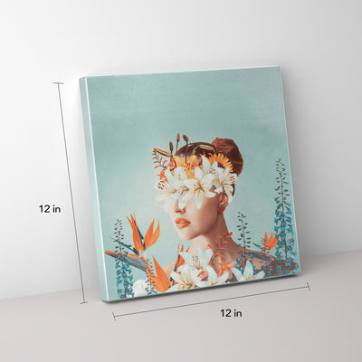 Blooming Beauty: Women in Flowers Canvas Print for Your Space