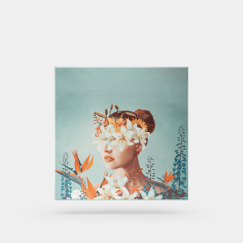 Blooming Beauty: Women in Flowers Canvas Print for Your Space