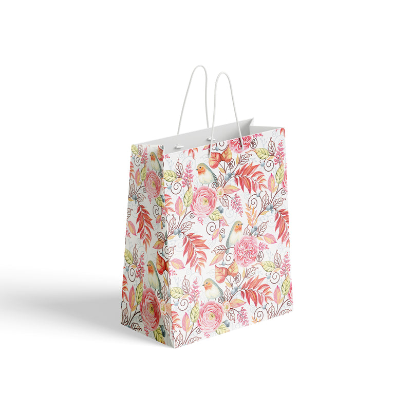 Birds Autumn Paper Bag