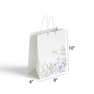 Botanical Line Art Paper bag