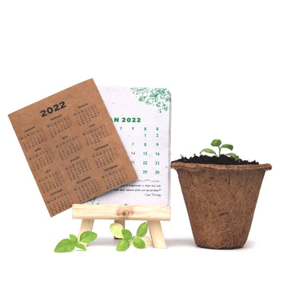 Plantable Calendar 2022 with Wooden Stand