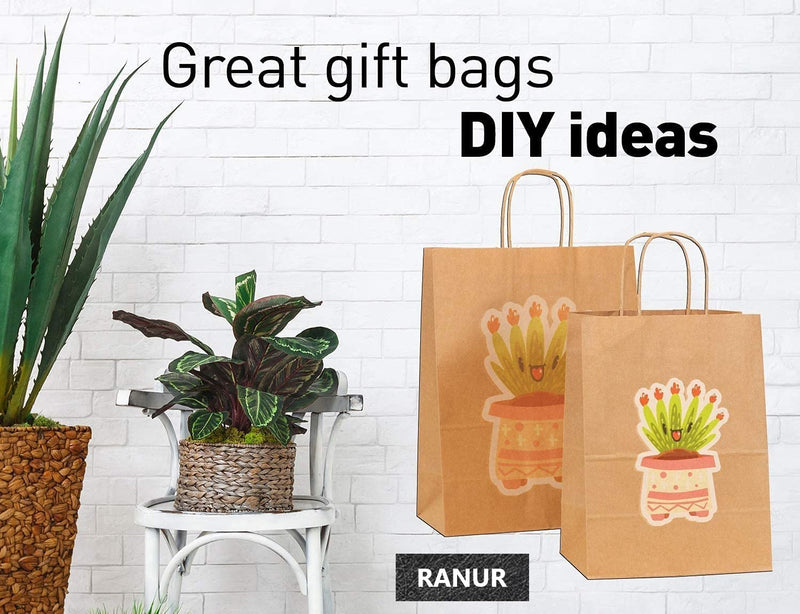 Disposable Brown Kraft Paper Bags