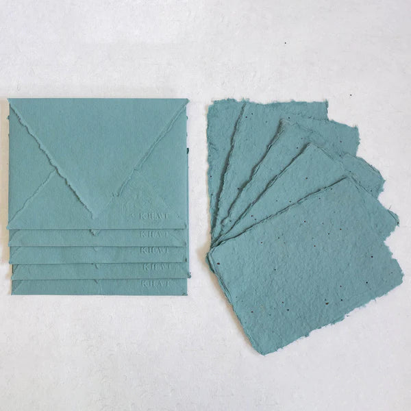 Cotton Rags Plantable Envelopes | Blue