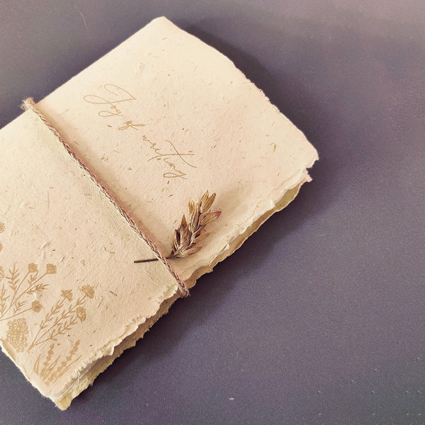 Journal Diary Notebook | Handmade Paper | 50 Pages