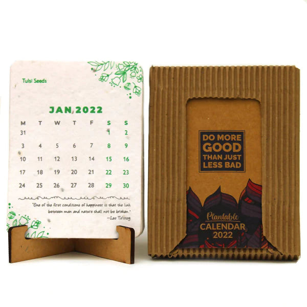 Plantable Calendar 2022 with Stand